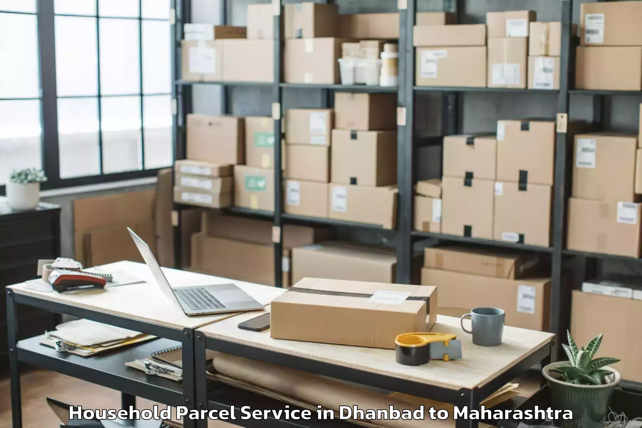 Easy Dhanbad to Shirpur Household Parcel Booking